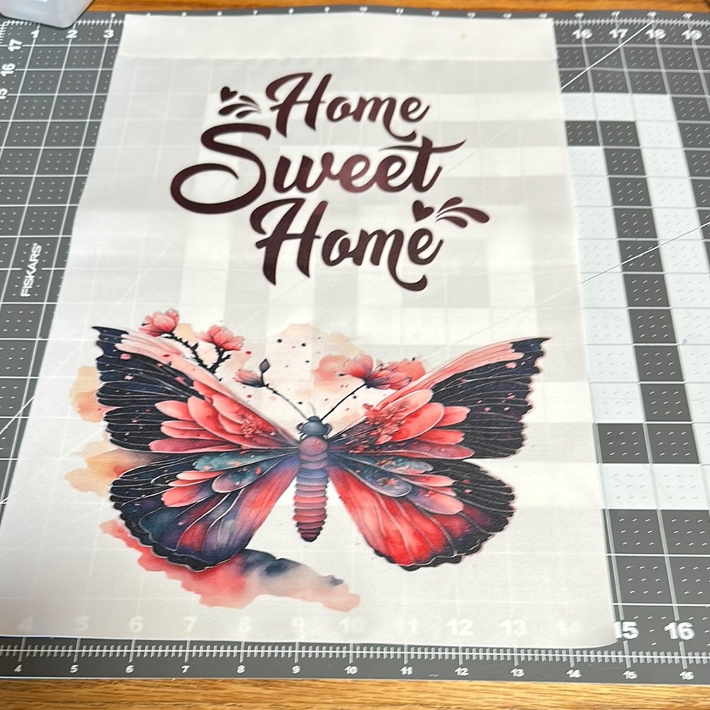 Butterfly Home Sweet Home Garden Flag